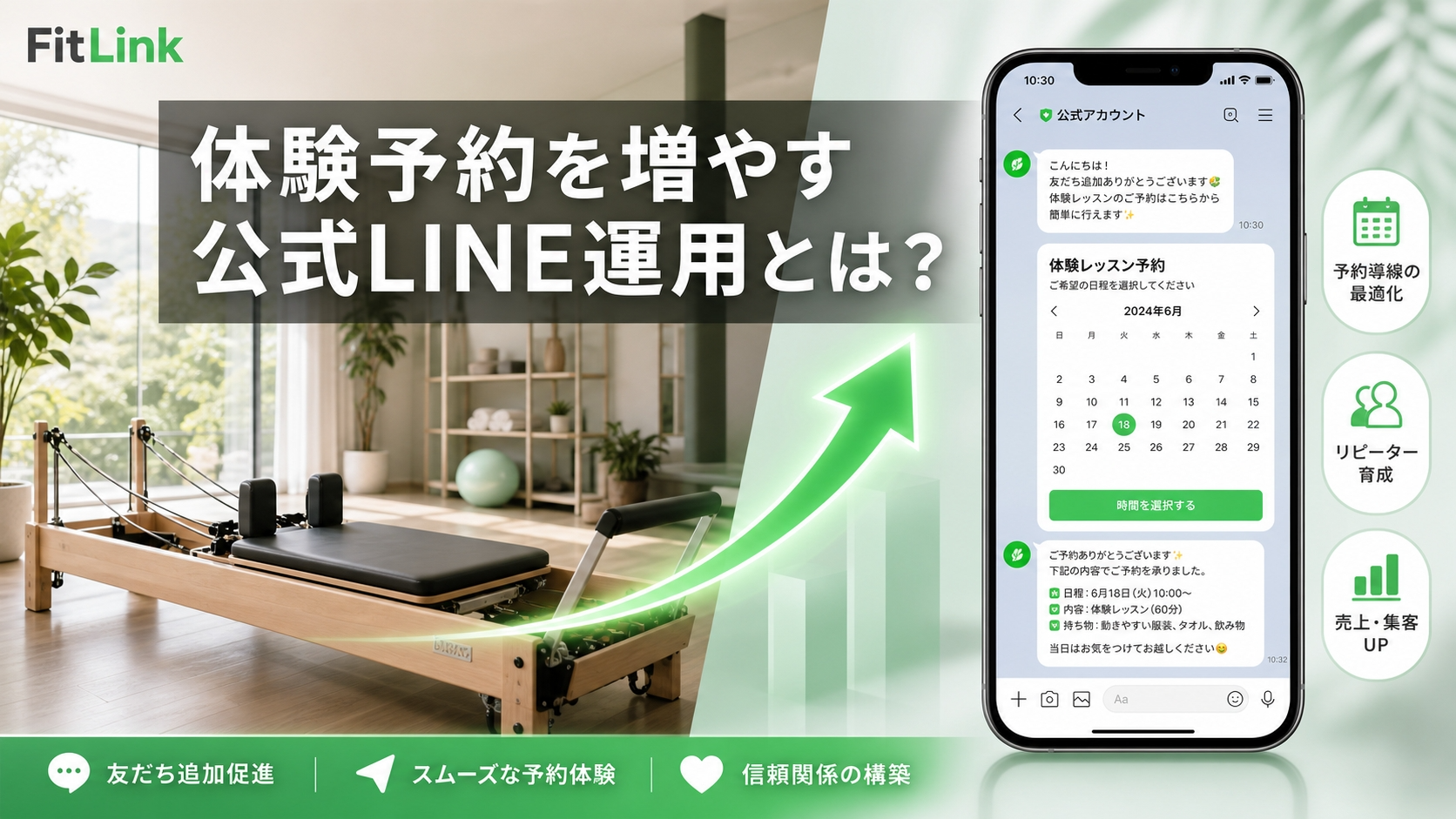 ピラティスの体験予約を増やす公式LINE運用とは？集客につながる導線設計